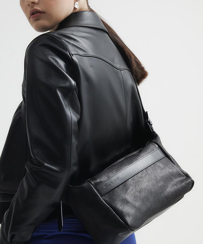 Jina In Ny Lucy Sling Cross [Brown Real Suede]