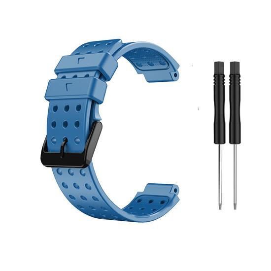 Прочный силиконовый ремешок для Garmin Approach S20 с монохромным дизайном и застежкой-пряжкой
