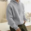 Autumn Winter Men Long Sleeve Warm Hoodies Casual Knitted Pullover Tops