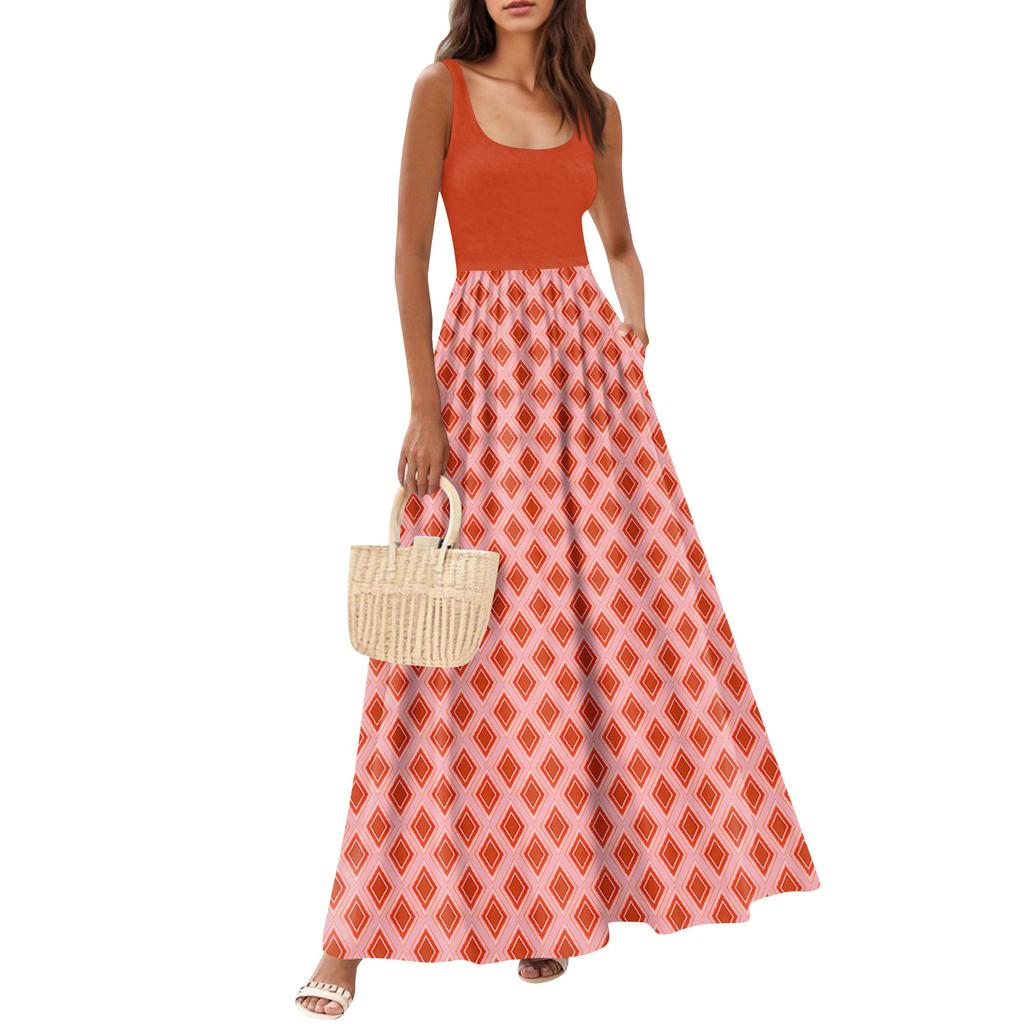 Women's Flowing Dresses Women's Summer Dresses Casual Long Dresses Cute Floral Long Dresses