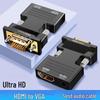 Односторонний видеоадаптер HDMI на VGA для компьютеров, проекторов, телевизоров и мониторов