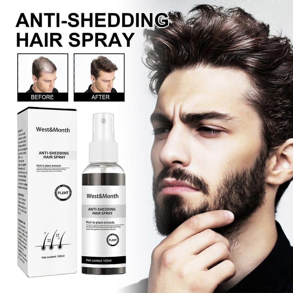 West & Month Anti-Hair Loss Spray - Improves Hairline, Thickens Hair, Strengthens Hair Roots, Nourishes And Moisturizes Hair
