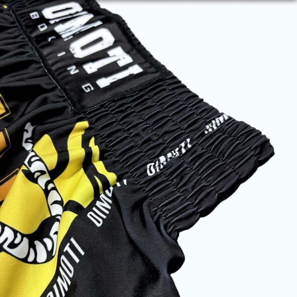 White Twin Tiger Muay Thai Kickboxing Boxing MMA UFC Casual Shorts Gym Sport Unisex Men Women Workout Quick Dry Print Elastic High Waist Training