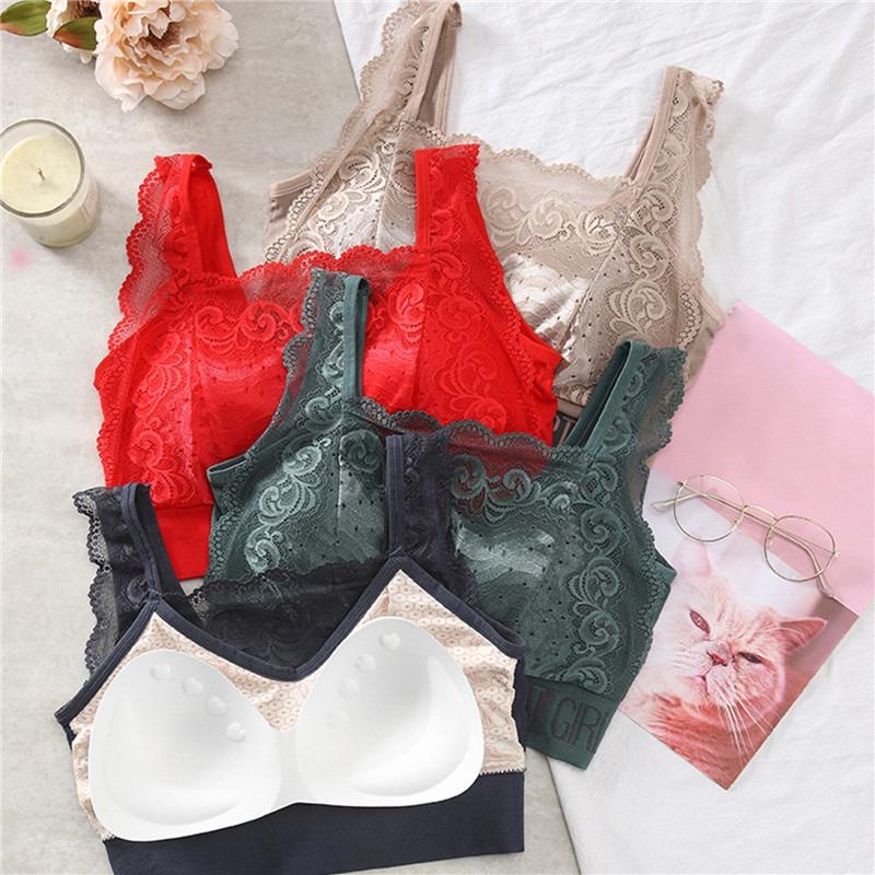 Sexy Lace Seamless Women's Bra Comfortable Breathable Sports Beauty Back Vest Chest Tube Top Underwear