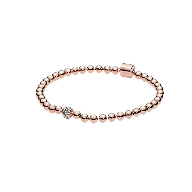 Оригинальные браслеты из серебра 925 пробы с сердцем для женщин, браслет-бабочка, цепочка из бусин, женские ювелирные изделия, размер 17-18-19-20-21 см