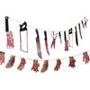 Halloween Decoration Horror House Bloody Weapons Garland Banner Halloween Bar Club Zombie Vampire Party Decorations Supplies