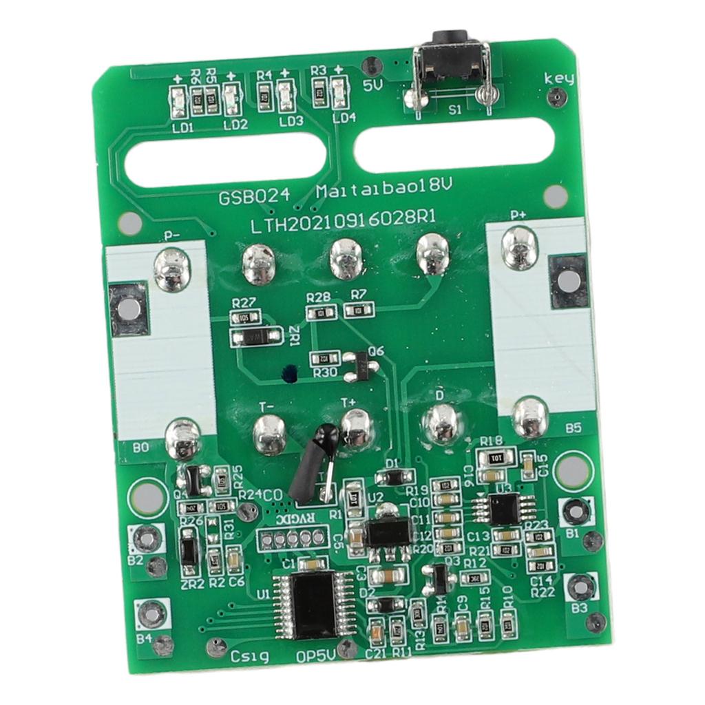 Плата защиты от перезаряда PCB для 18-вольтового литиевого аккумулятора, плата защиты стойки, модуль Li-ion аккумулятора для двигателя дрели