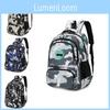 Printed Backpack Travel Fashionable Wear Resistant Student Schoolbag