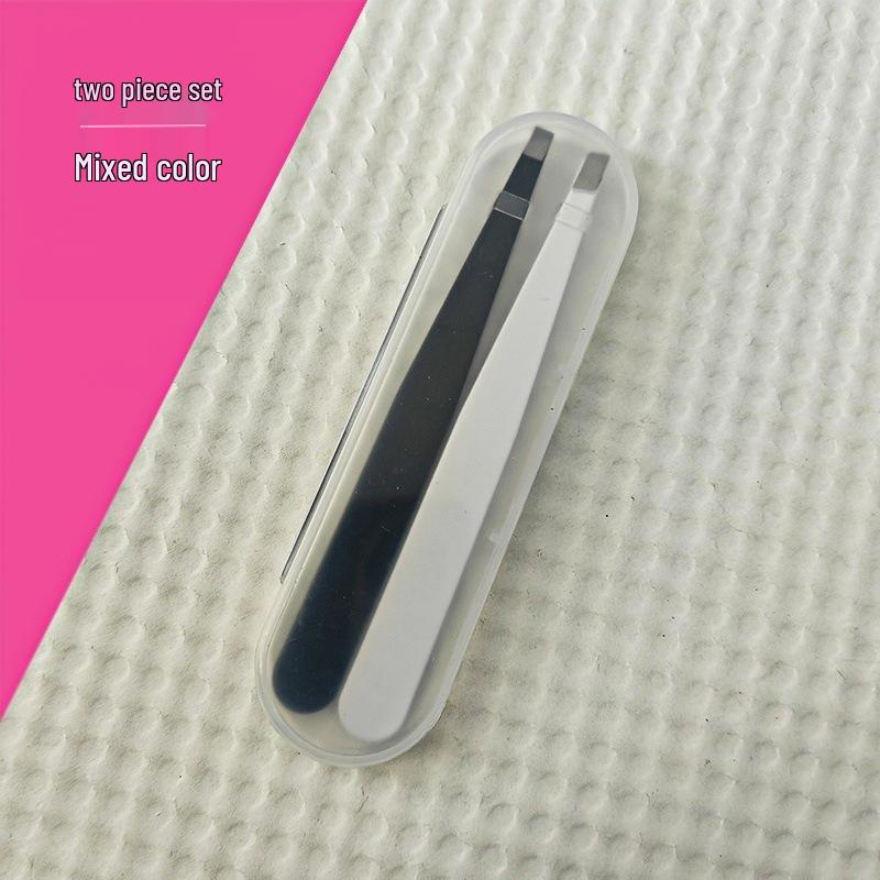 Розовый набор пинцетов для бровей и ресниц - Набор инструментов для стрижки из 2/3 предметов.