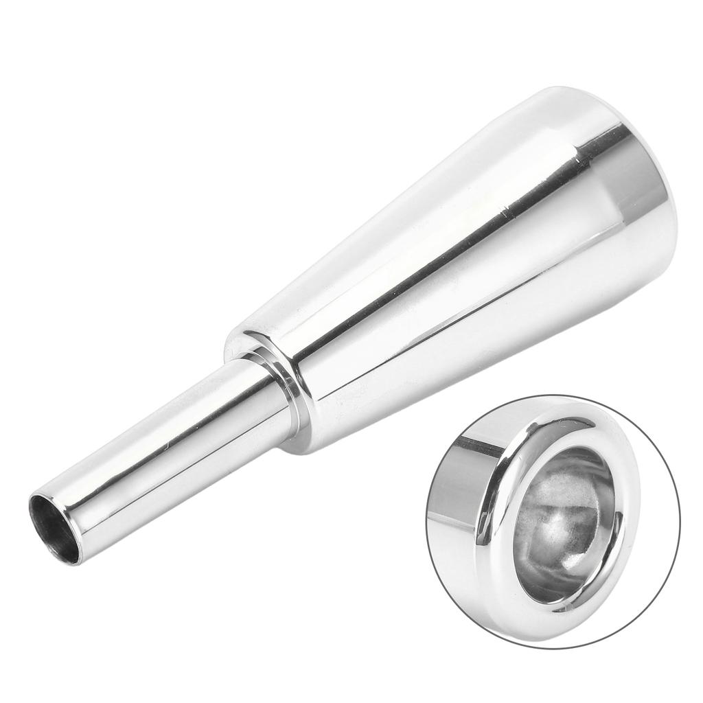 Мундштук для трубы 3C Металлический материал Долговечный блеск Более толстый Более тяжелый Сменный мундштук Деталь инструмента