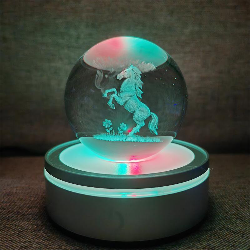 Солнечная система 3d хрустальный шар Хрустальный глобус Лазерная резка Хрустальный шар с шаровой подставкой Декоративные сферы планет Галактика Подарок на день рождения Украшения
