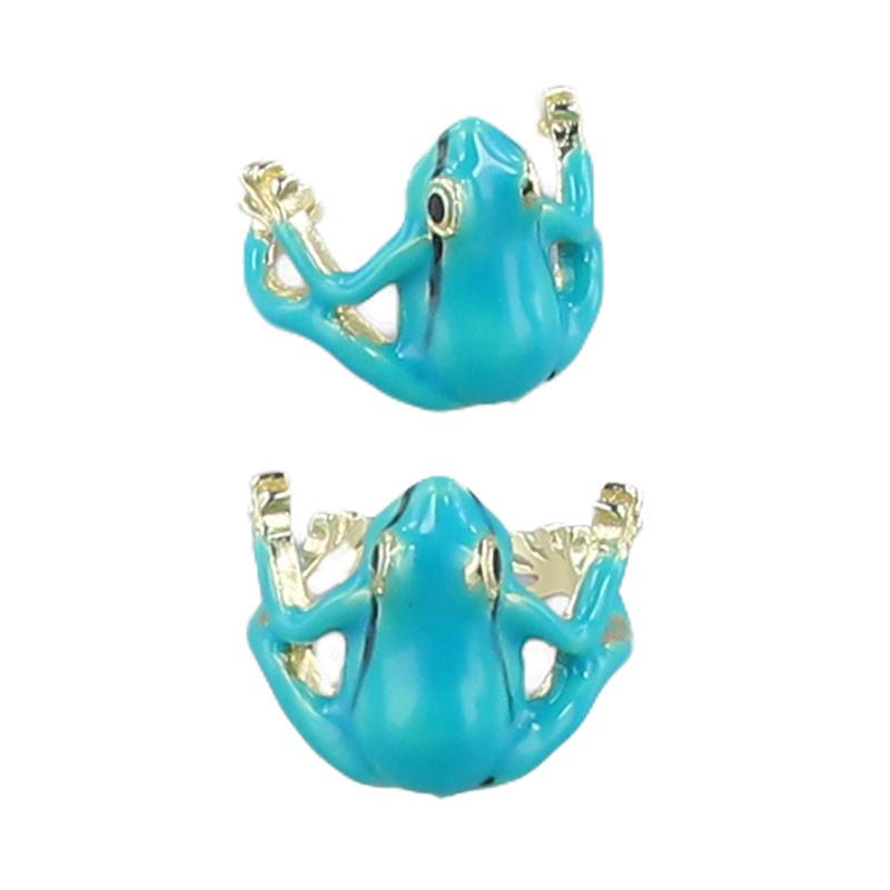Women Frog Jewelry Jewelry for Adults Weird Green Ring Cute Open Frogs Shaped Ring Funny Cool Adjustable Tree