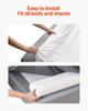 Bed Bumper for Toddlers 52 in Inflatable Bed Guard Rail with Flap 2 Packs