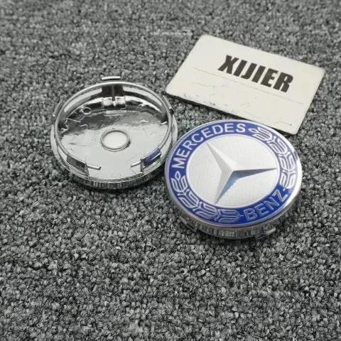 DJR5 New For Mercedes Benz 4 pieces 60MM Car Wheel Center Hub Caps Cover decorate Accessories For MERCEDES BENZ AMG W166 W253 X253 X2