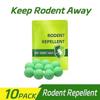 Rodent & Insect Repellent Balls  Peppermint Oil Infused Moth Balls, Indoor & Outdoor Mouse, Rat & Squirrel Deterrent, Safe for Home & Garden (10 PACK)