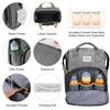 Foldable Bed Diaper Bag With Changing Station Insulated Pocket And Large Capacity Multifunctional Double Shoulder Mommy Bag