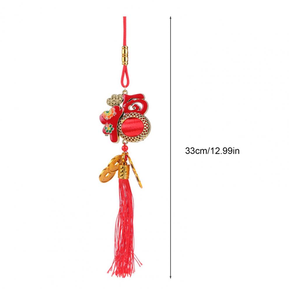 Красные китайские фонарики Мини декоративные Счастливые подвесные фонарики Украшение с монетами и кисточкой для Праздника Весны Домашний декор