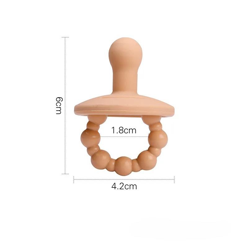 Пищевой силикон Лицевая пустышка Против вздутия Супермягкая Имитация пустышки Кусание Сонная пустышка детская соска Аксессуары