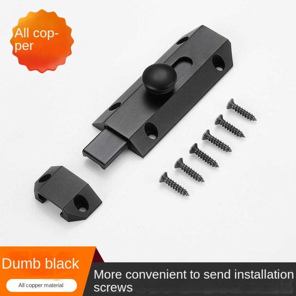 Solid Sliding Bolts A-type Door Lock with Screws Security Deadbolt Safety Door Lock  Cabinet