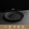 8 Pcs Plastic Dinner Plates Stone Textured Smooth Burr Free Edge Dishwasher Safe for Home Kitchen Family Dinner