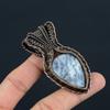 Dendrite Opal Gemstone Handmade Copper Wire Wrap Jewelry Pendant For Love