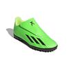 adidas X Speedportal 4 Vel TF J Прочные низкие детские футбольные бутсы флуоресцентно-зеленые детские футбольные бутсы GY9684