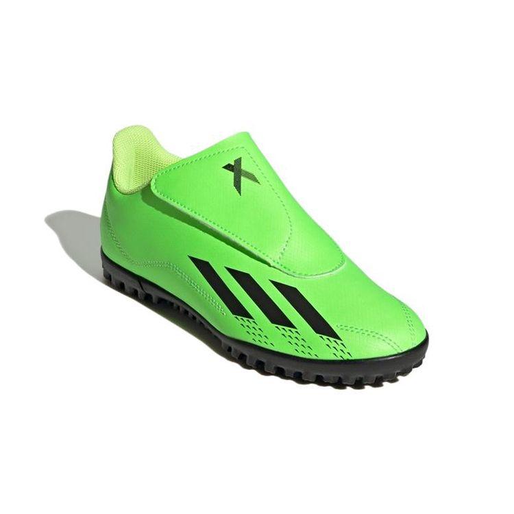 adidas X Speedportal 4 Vel TF J Прочные низкие детские футбольные бутсы флуоресцентно-зеленые детские футбольные бутсы GY9684