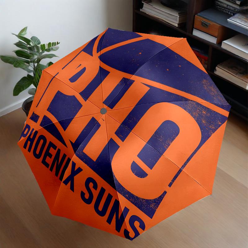 Phoenix Basketball Team Umbrella 8-Frame for Travel, Camping, Casual Lightweight Portable Umbrella, Essential for Every Family Holidays Gift