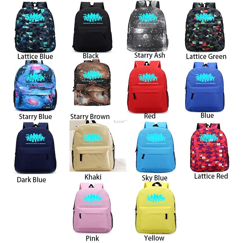 Fortnite Bag Luminous Game Youth Campus Fashion Trend Backpack For Unisex