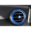 For Mercedes-Benz GLC 16-22 Air Outlet Vent Cover Central Console Blue Aluminum
