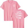 Anti Social Lifting Club T-Shirt Exercise Fitness Sports Letters Printed Sayings Graphic Tee Tops Basics Short Sleeve Blouses