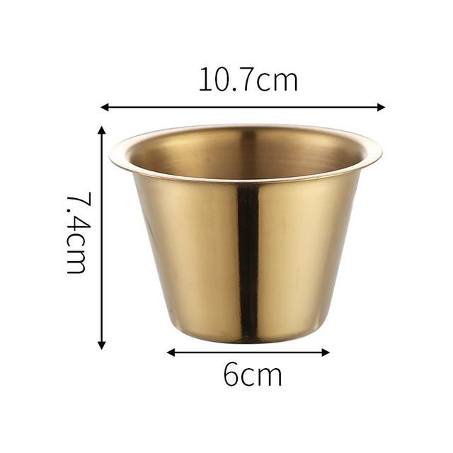 304 Stainless Steel Small Seasoning Dish Kitchen Sauce Cup Ketchup Dipping Bowl Appetizer Plates Sushi Vinegar Soy Saucer