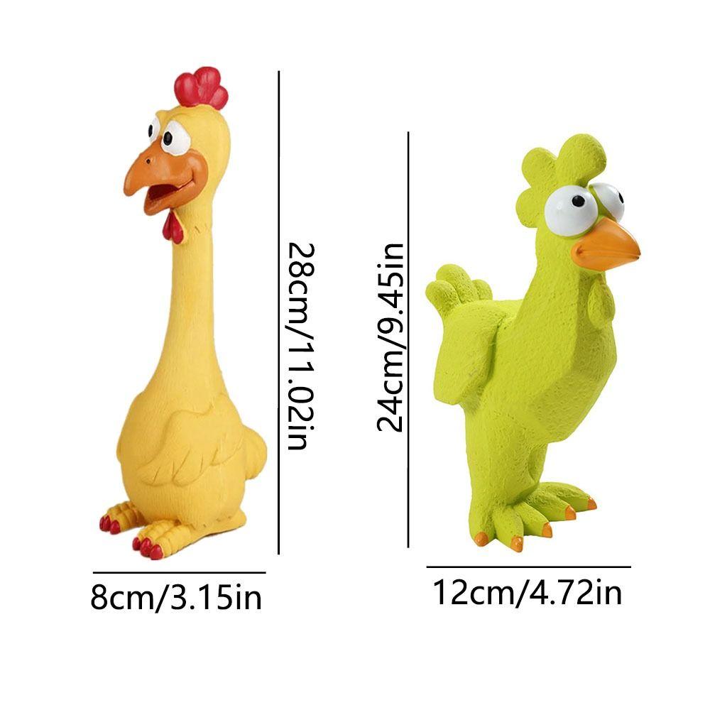 Flexible Squeaky Dog Toys Simulation Pet Squeeze Sound Toy Creative Latex Screaming Chicken  Horse