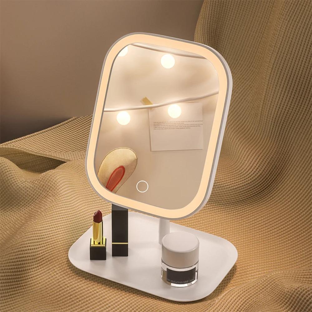 Light Up Your Beauty LED Cosmetic Mirror with Dimmable Smart HD Table Mirrors  Girl Birthday Gift
