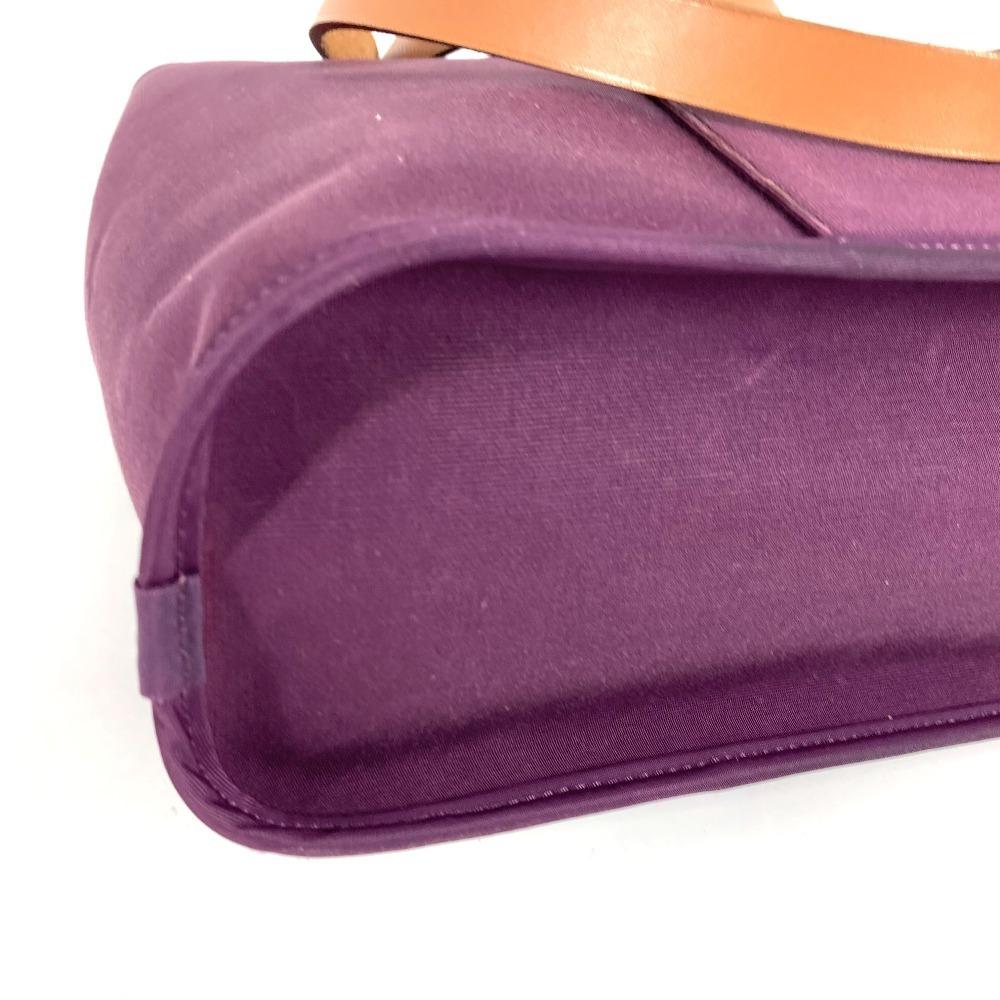 HERMES Kabak PM Kabak PM Handbag 2-way bag Shoulder Bag Leather/Canvas purple