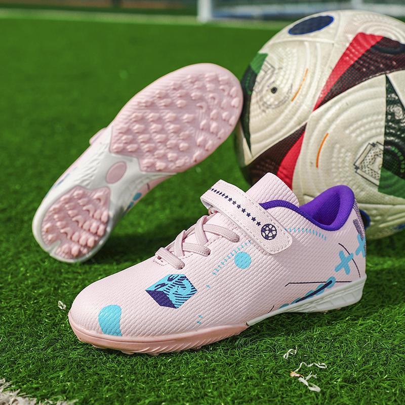 Kids Soccer Shoes Society FG School Football Boots Cleats Grass Sneakers Boys Girls Outdoor Athletic Training Sports Footwear