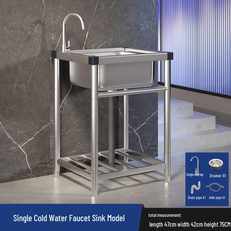 Двухсекционная кухонная мойка Yuzhuxun со стойкой