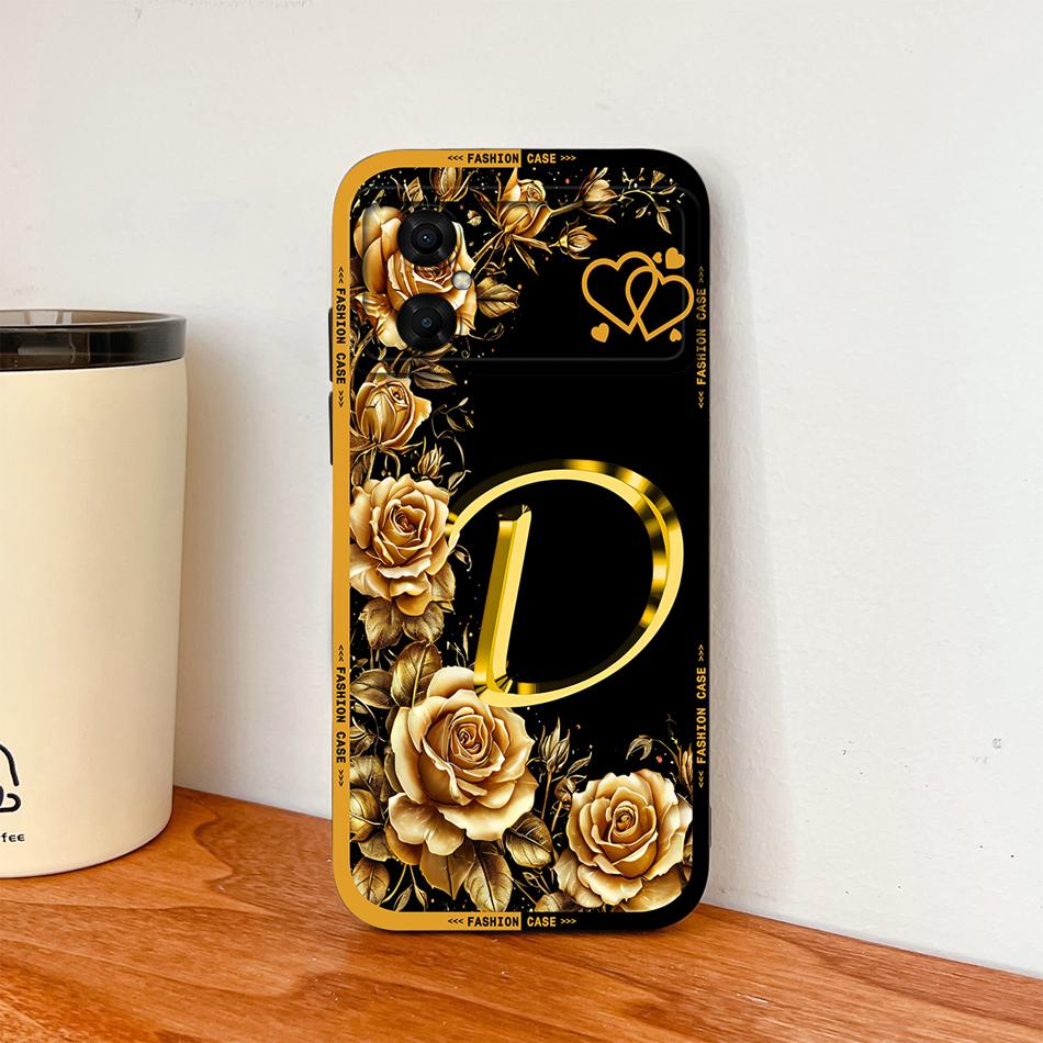 Чехол для Xiaomi Poco M4 M3 Pro Роскошный с розовыми буквами Мягкий гладкий корпус из жидкого силикона для Poco M 4 M 3 Легкая крышка для телефона