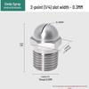 Stainless Steel High-Pressure Anti-Clog Atomizing Spray Nozzle Fan
