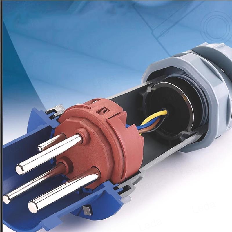 1 шт. промышленные вилки и розетки для поверхностного и скрытого монтажа, 3, 4, 5 отверстий, 16 А, 32 А, водонепроницаемые, два, три фазы