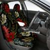 2 шт., Стильные рождественские чехлы на сиденья автомобиля с цветочным узором «Радость», Универсальная посадка для передних сидений автомобиля, внедорожника и грузовика, Сохраняют передние сиденья