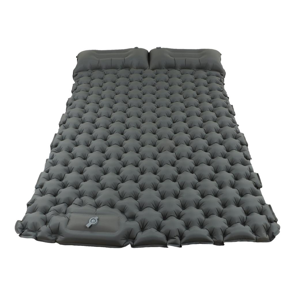 Коврик для кемпинга, серый, водонепроницаемый, нейлоновый, эргономичный, поддерживающий, для ног, пресс 60S, надувной, спальный коврик