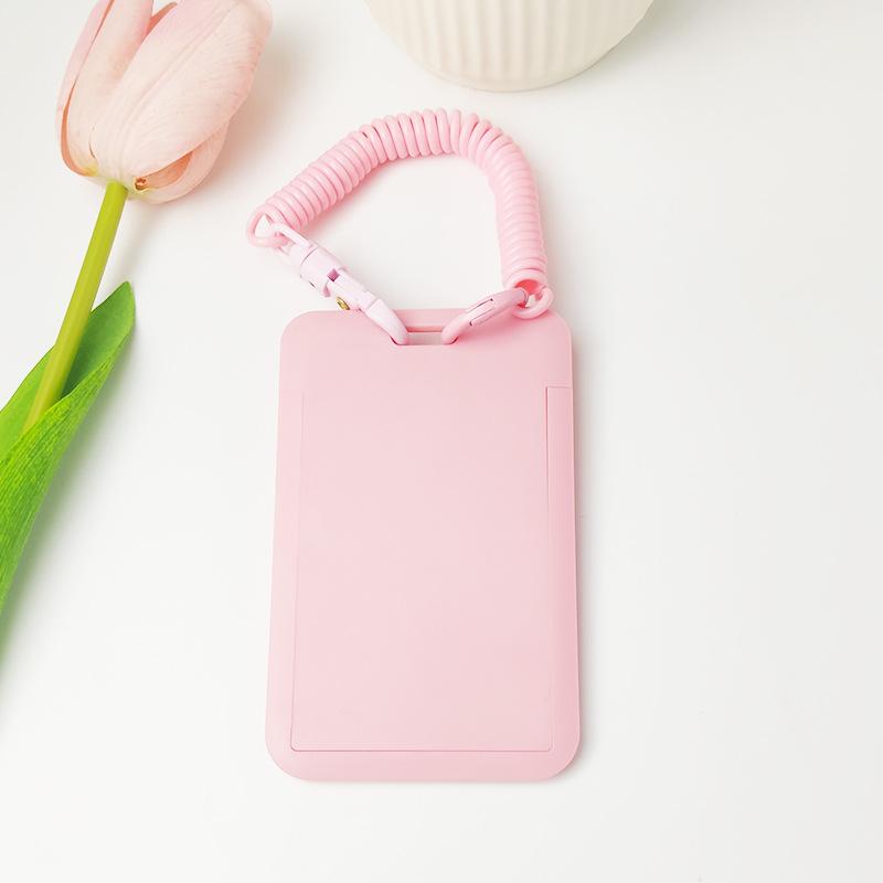 Чехол с мультяшным принтом, идентификационная бирка, чехол для рабочей карты с эластичным ремешком на запястье, держатель для бейджа, чехол для деловой карты доступа