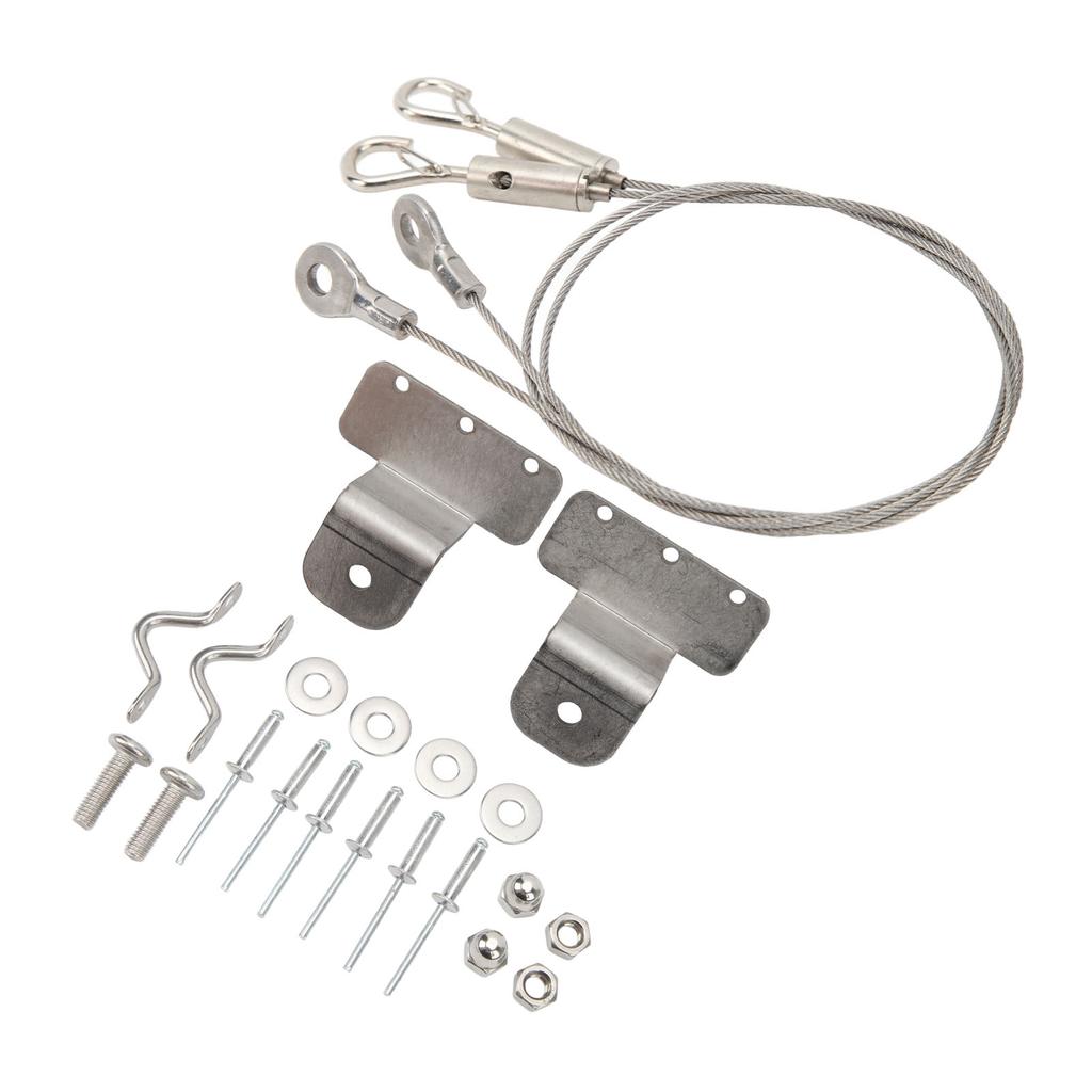 2 Pcs Hatch Latch Door Lanyard Cable Adjustable 304 Stainless Steel Wire Rope Sling Cable for RV Yacht