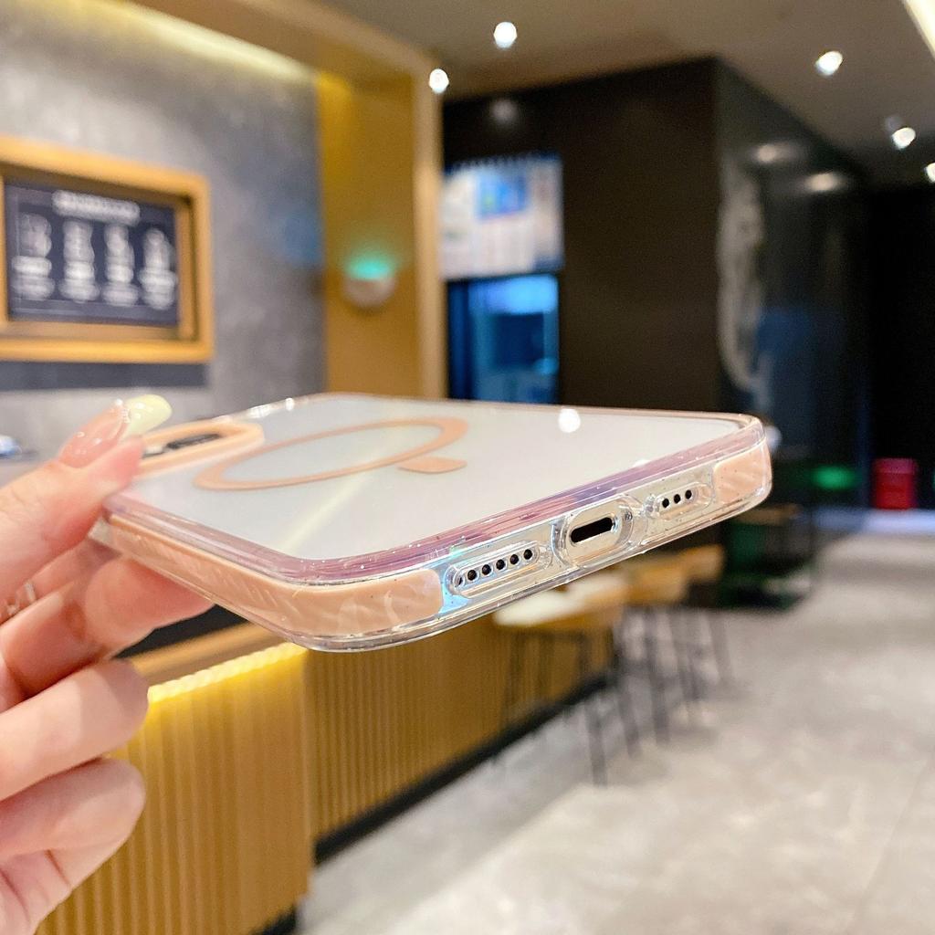 Transparent Magnetic Suction for Apple 16Pro Phone Case for IPhone15Promax All-inclusive 14 Anti-fall 13 Acrylic
