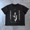 2025 Повседневный Темная Личность Американский Стиль Наряд Цифровая Прямая Печать Футболка с коротким рукавом Хип-хоп Бунтарский Крутой Стиль
