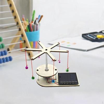 DIY Деревянные наборы для научных экспериментов Сборка вращающегося солнечного колокола 3D-головоломка ручной работы