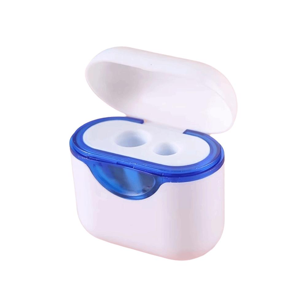Bluetooth Earphone Design Double Hole Pencil Sharpener Portable Sharpener for Kids Student