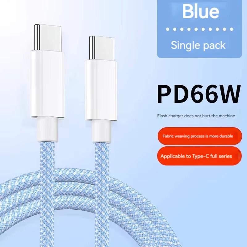 1M 1.5M 2M USB-C на Type C цветной кабель для 15 Pro Max PD 60W быстрая зарядка для Xiaomi Samsung плетение кабель аксессуары