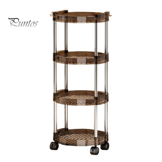 Стеллаж для хранения вещей, многоуровневая тележка с вращающимися на 360 градусов колесами, прочный несущий органайзер для косметики в ванной, полка большой емкости